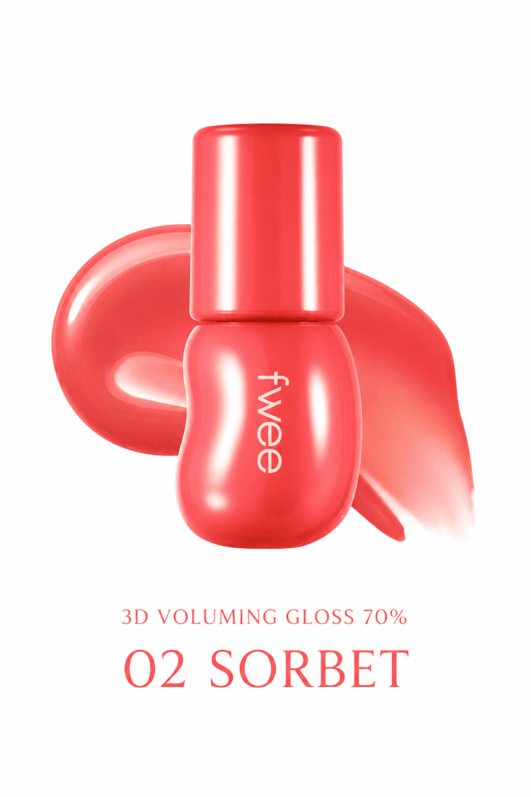 Fwee 3D Voluming Gloss 70% 02 Coral Sorbet Dudak Parlatıcısı 5.3g